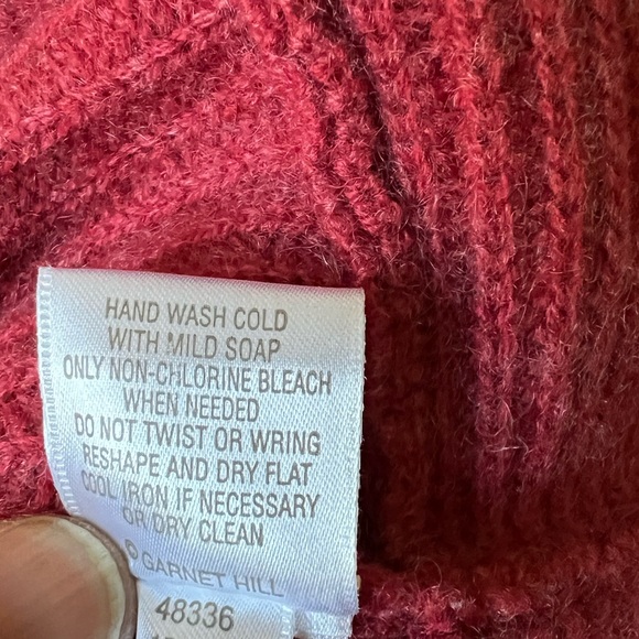 GARNET HILL Twist Hem Cashmere Sweater Ribbed Soft Comfy Feminine Romantic XS - Picture 4 of 6